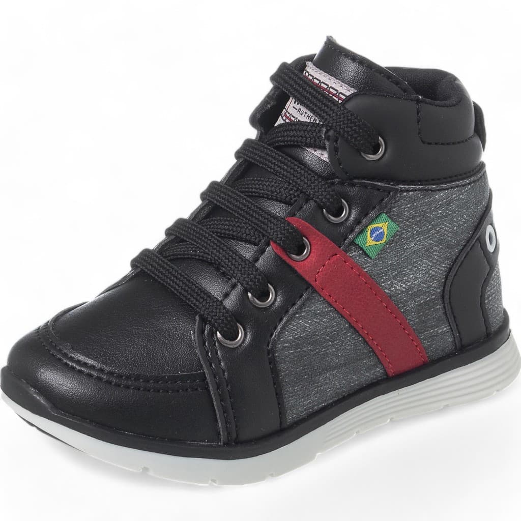 Bota Coturno Botinha Infantil Menino Masculino Confortável