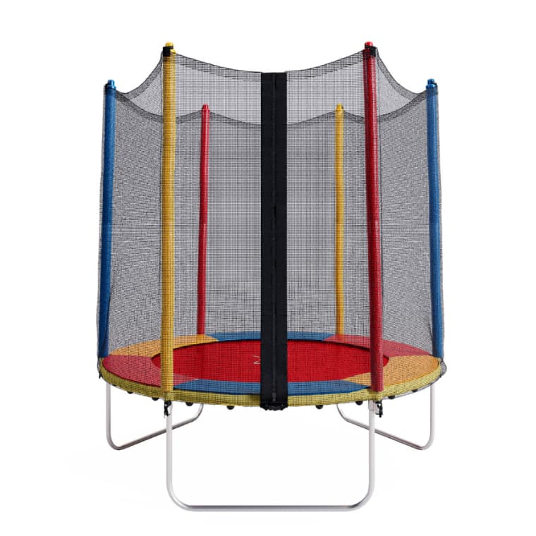 Cama Elástica Pula Pula Infantil Trampolim Pula Pula Pequeno Barato 1,40 M Lona de Salto Vermelha