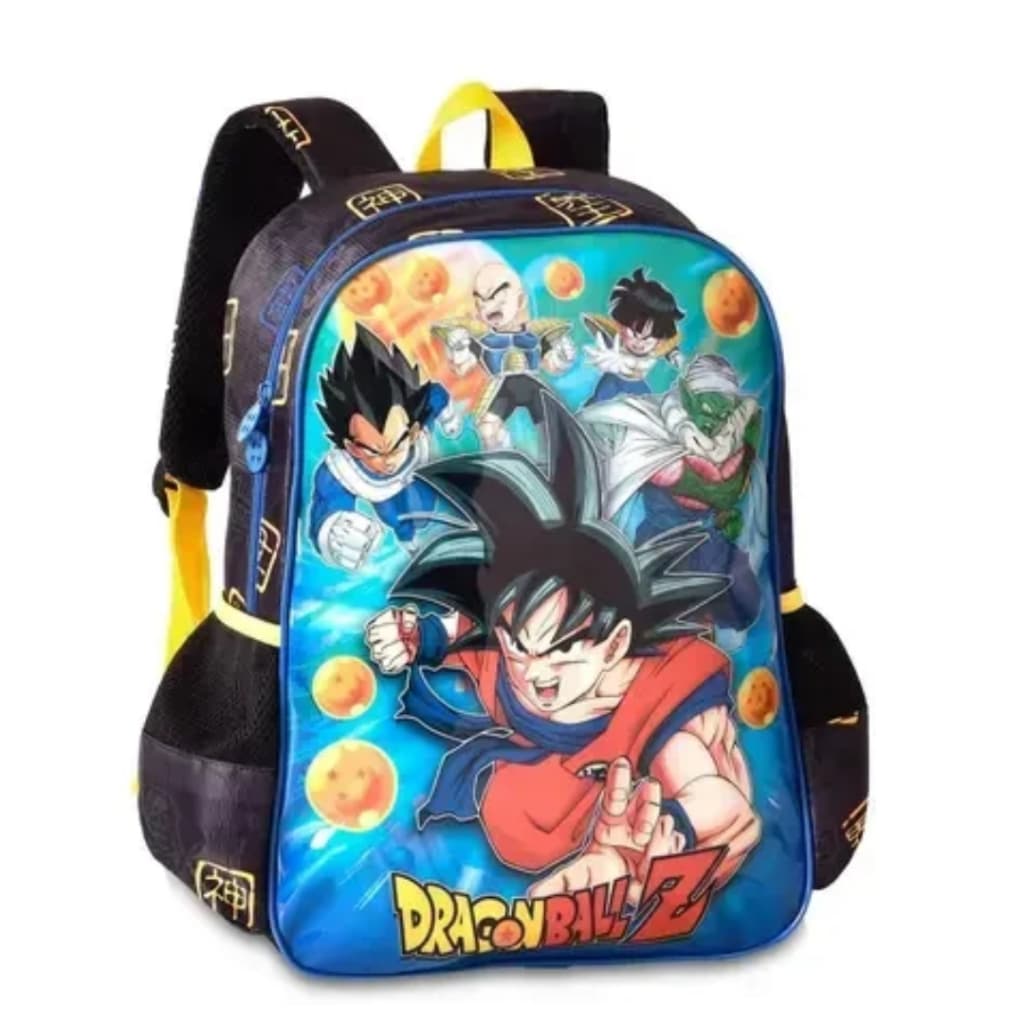 Mochila Costas Dragon Ball Z Goku - Menino Escolar Infantil