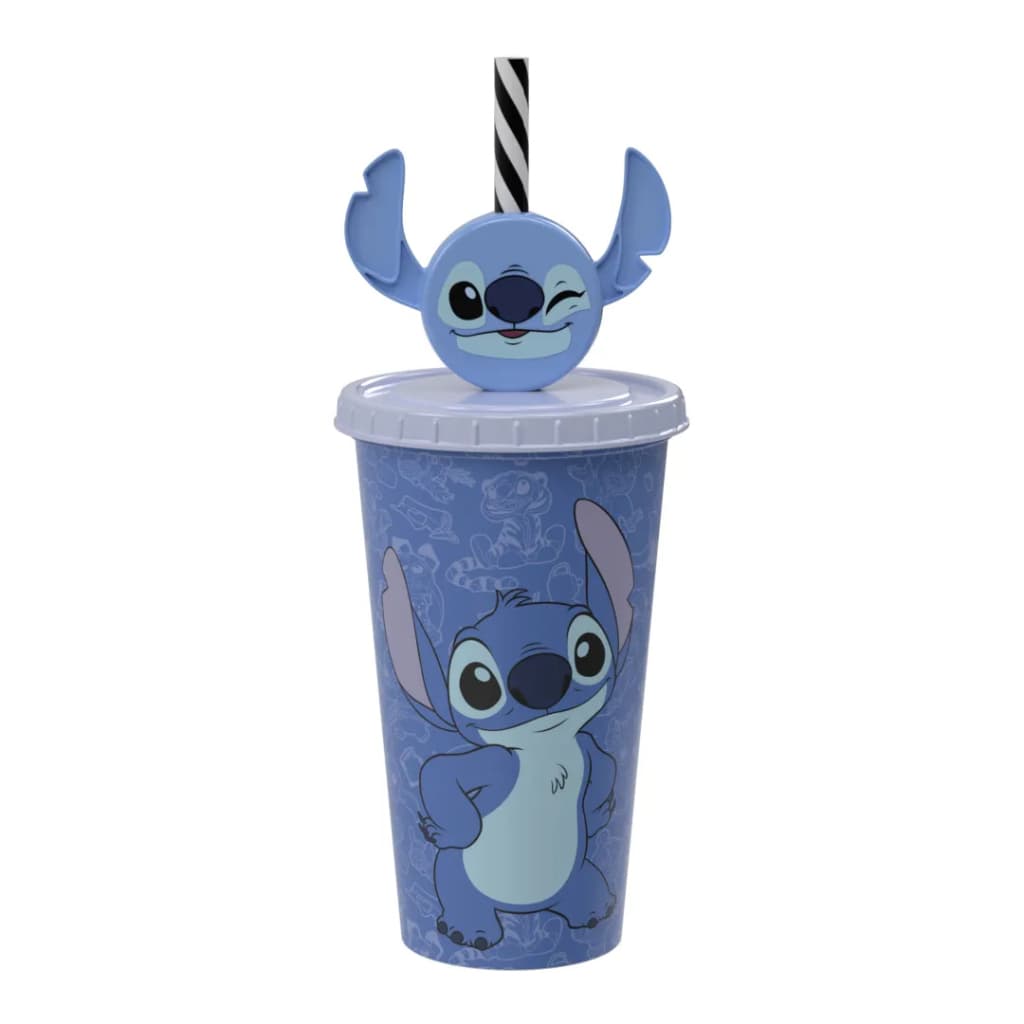 COPO DE REFRIGERANTE COM CANUDO E PIN STITCH
