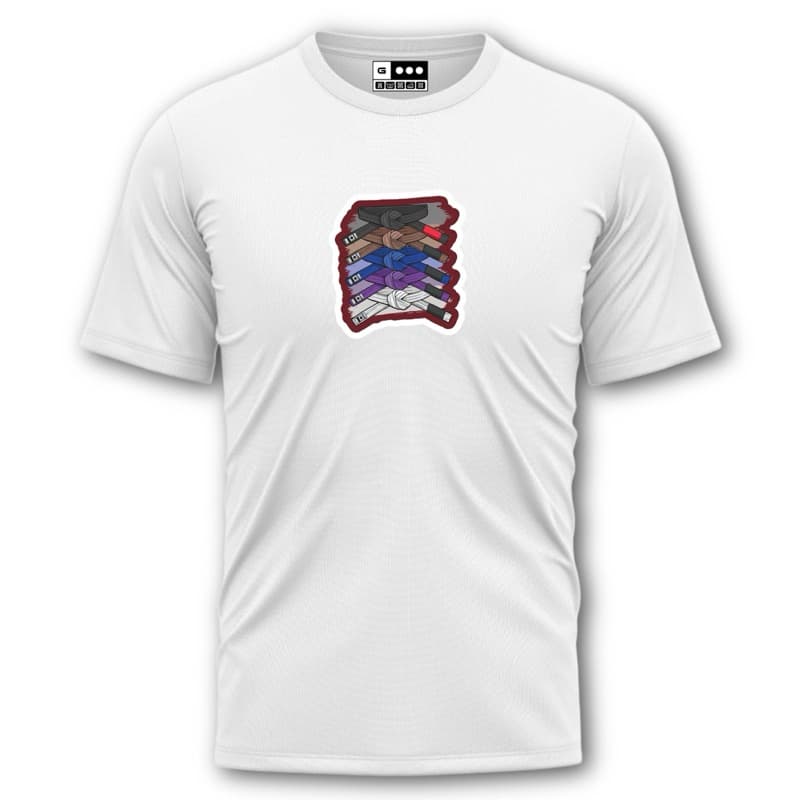 Camisa Camiseta Faixa Preta J.Jitsu Dry Fit Luta MMA Academia Treino Masculino Crossfit