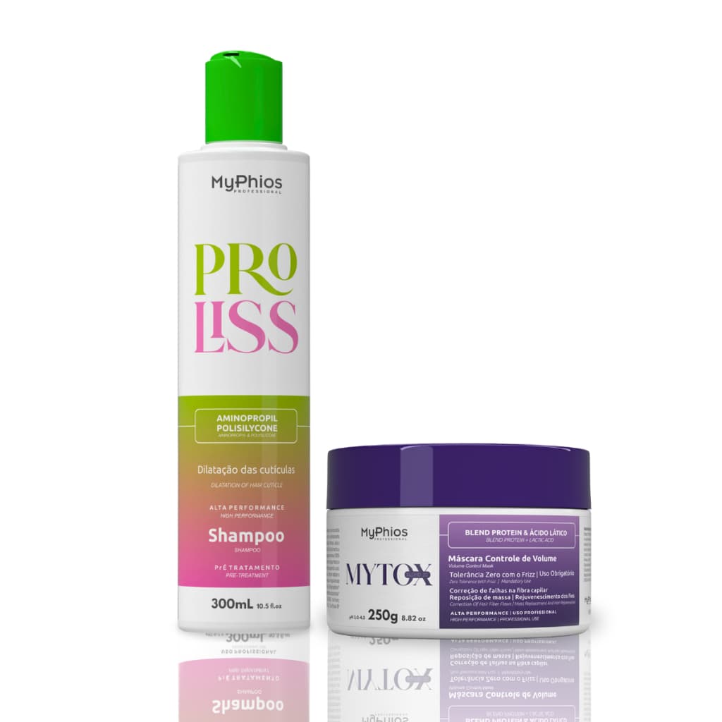 Mytox Blond 250g + Shampoo ProLiss Pré Tratamento 300ml MyPhios