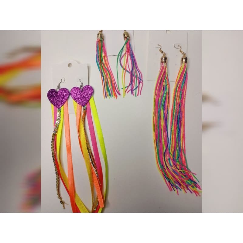 Brinco carnavalesco Coloridos para você brilhar