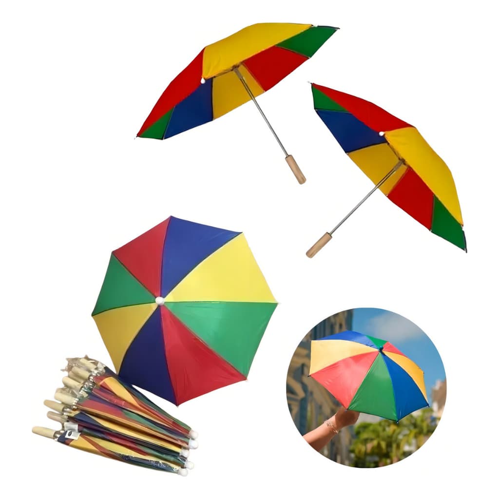 Kit 2 Mini Guarda Chuva De Frevo Sombrinha Festa Carnaval