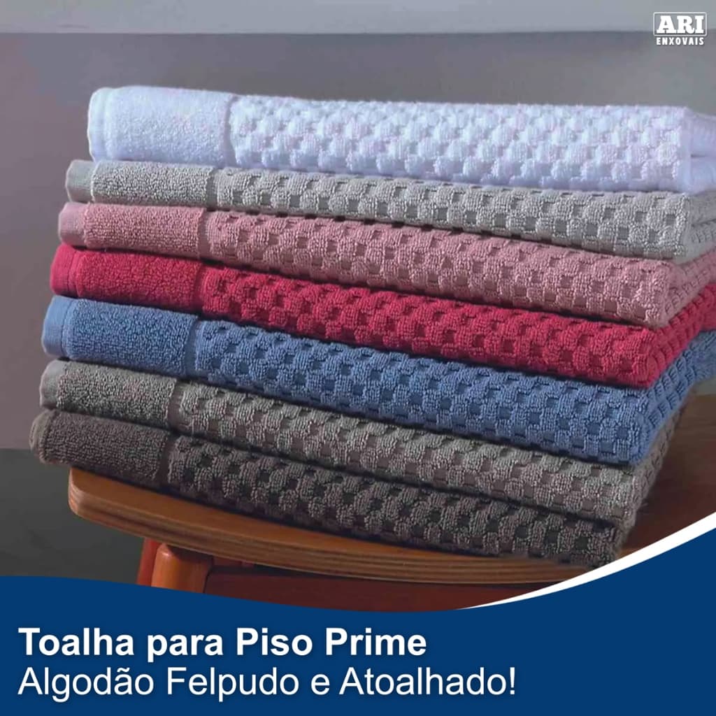 Toalha de Piso Para Banheiro Tapete Prime Felpudo 50x70 Atoalhado Grosso Chao Macio Encorpado Avulso
