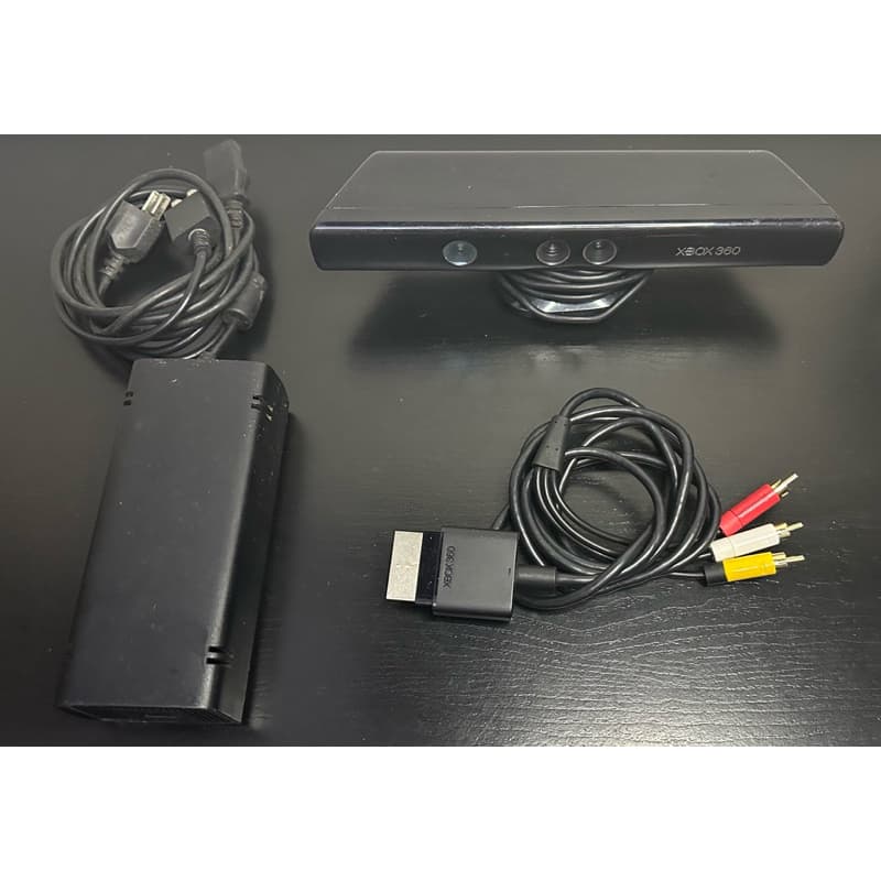 Kit para Xbox 360 Slim - Cabo AV, Fonte e Kinect - Acessórios Originais