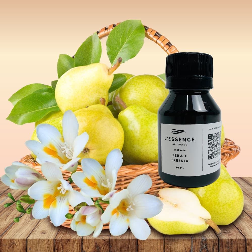 Essência Pera e Freesia 60ml Vollmens Prime Vela Aromatizador Home Spray