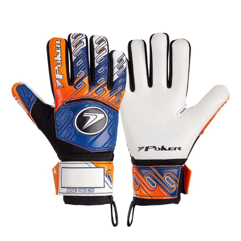 Luva de Goleiro Infantil Poker Basic Pro Campo Profissional Sintético Futsal Sintético