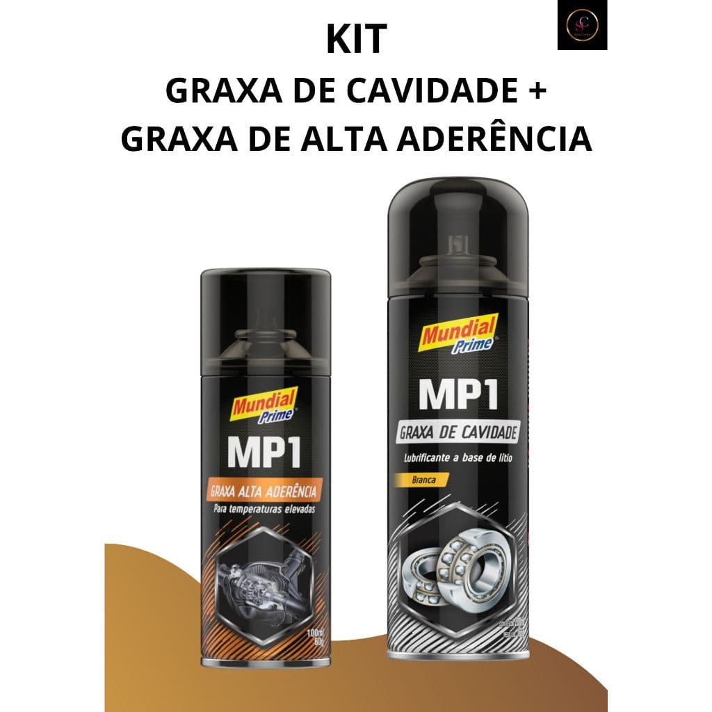 GRAXA DE CAVIDADE SPRAY BRANCA + GRAXA ALTA ADERENCIA SPRAY 100ML