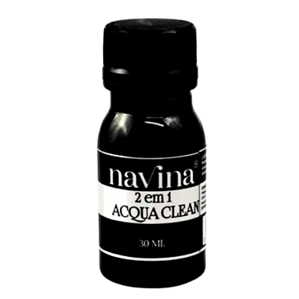 Acqua Clean Navina 30ml Solução de Limpeza 2 em 1 para Extensão de Cílios Fio a Fio Profissional