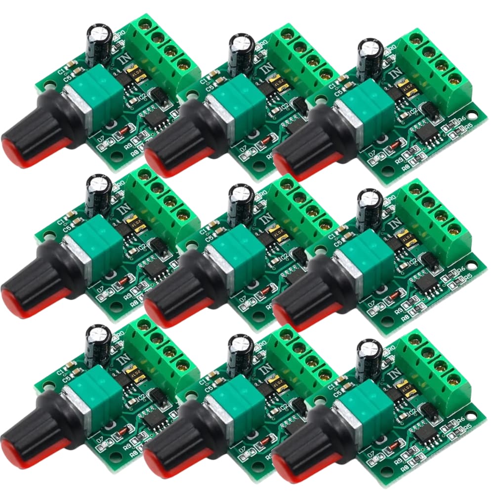 Controlador Velocidade Pwm Motor12V DC1,8V-15V 2A KIt ate 5 Peças