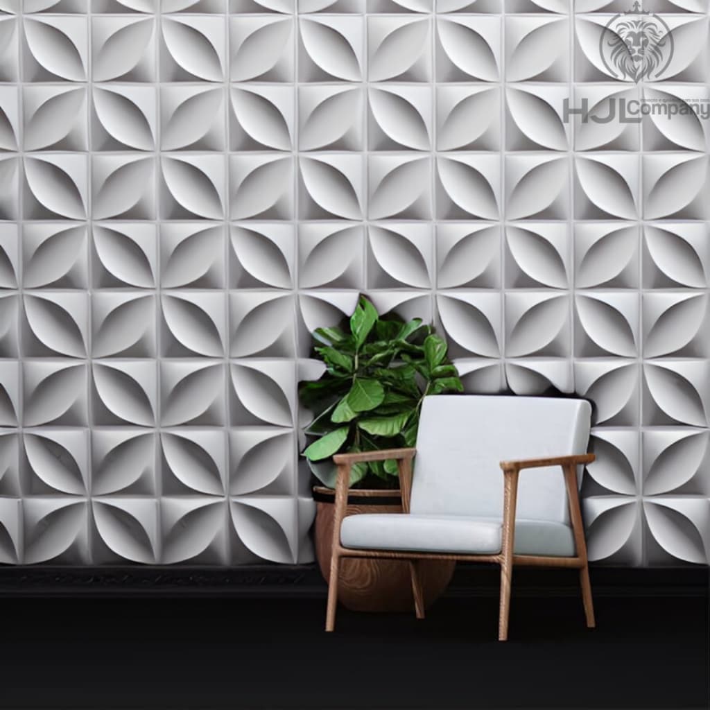 Kit 16 e 50 Placas PVC 3D 25x25 Revestimento de Parede Decorativa