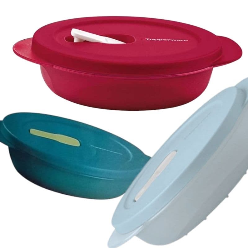 Tupperware marmita Cristalwave Geração ll Redonda de microondas 390ml