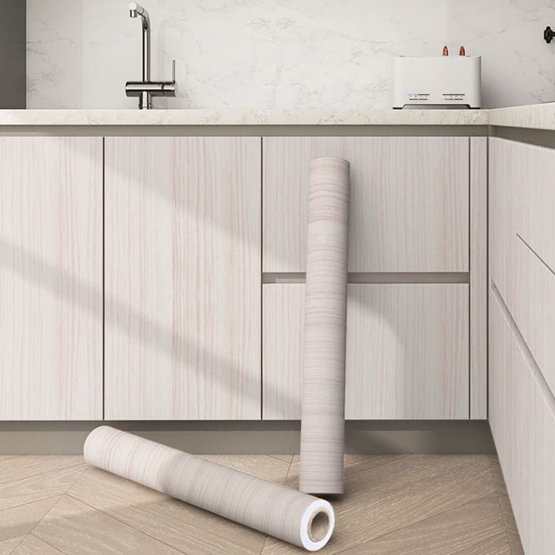 Papel de Parede Modelo Madeira(ST34B) 5 METROS x 45CM Adesivo Autocolante para Sala, Quarto