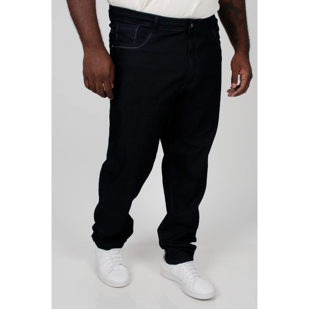 Calças Jeans Masculina Azul Escura  Tradicional No 54