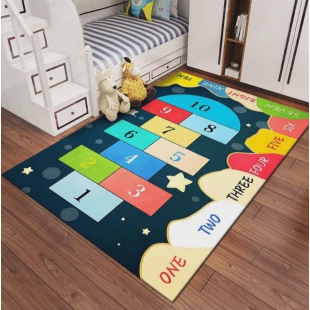 Tapete Infantil Estampado Antiderrapante - Superfície Belga - Estampas Divertidas