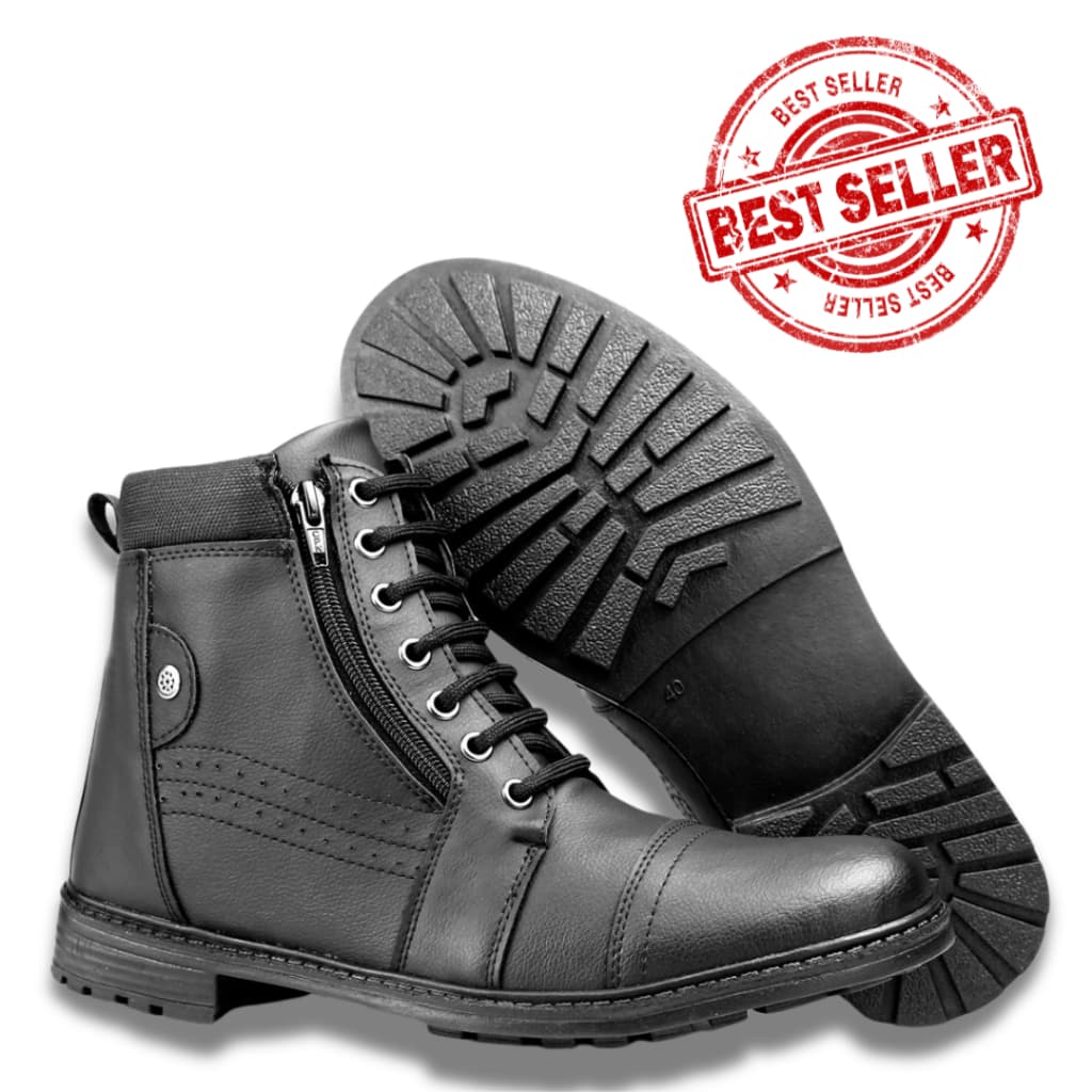 Bota de Trabalho Masculina - Coturno Casual Moderno