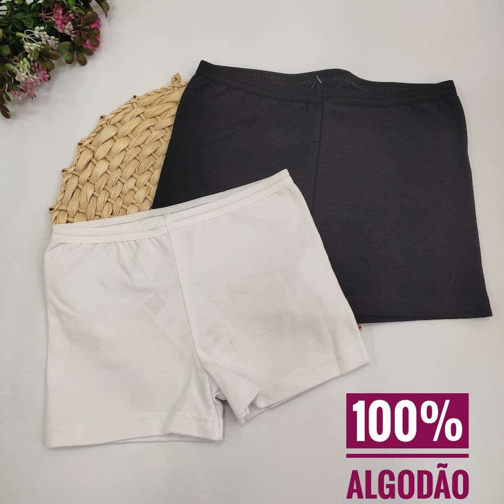 SHORT SEGUNDA PELE - ANAGUA MENINA - BERMUDA SEGURANÇA FEMININA - CALCINHA BOXER VESTIDOS E SAIAS