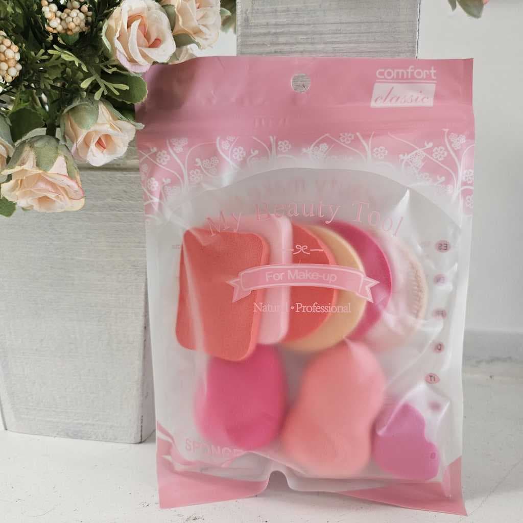 Kit Esponjas para Maquiagem com 9 Unidades Sortidas My Beauty Tool