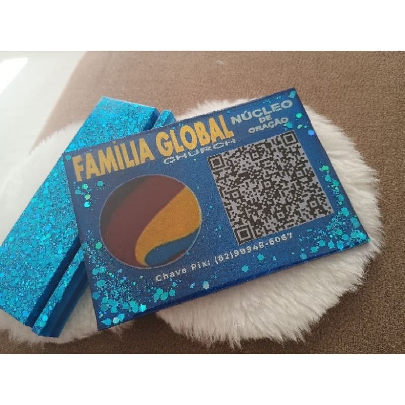 Placa Pix e wifi personalizada qrcode e logomarca em resina