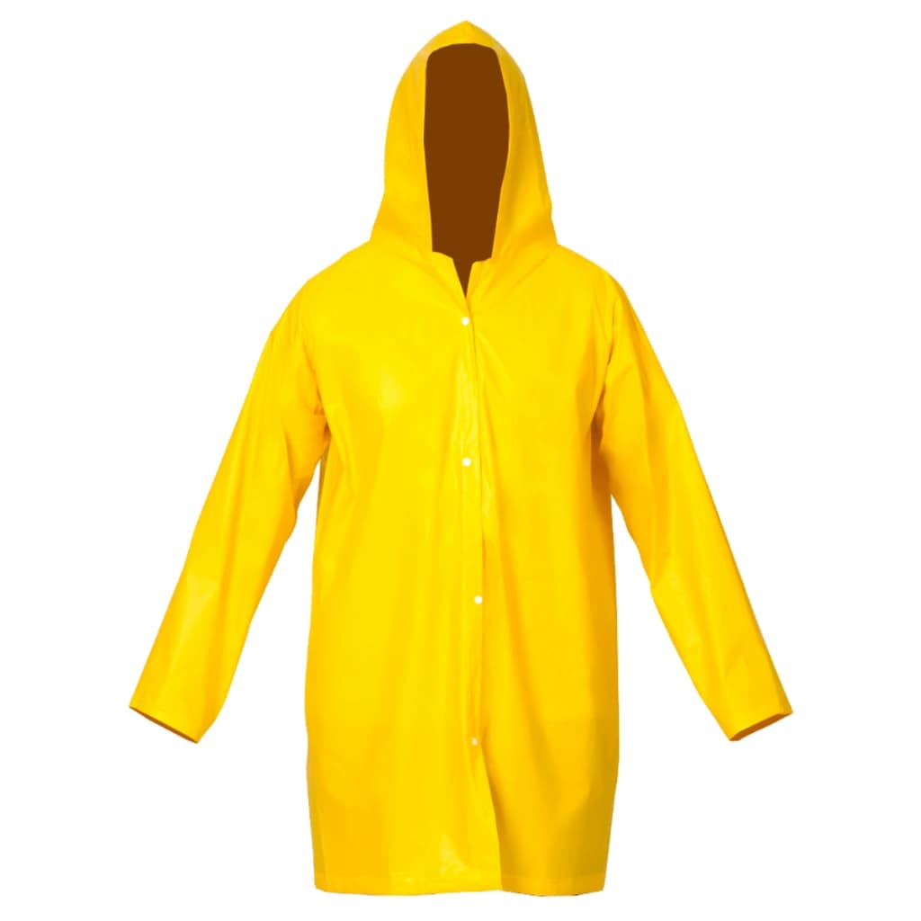 Capa de chuva com capuz impermeável.