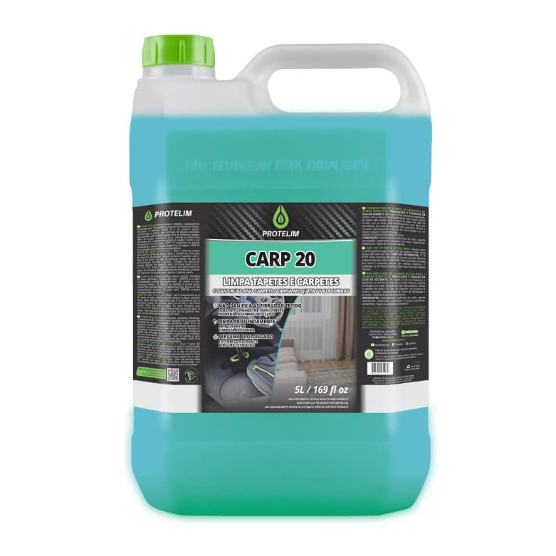 Carp 20 Protelim 5L Limpa Tapetes Carpetes Concentrado Limpa Profundamente Perfume Prolongado