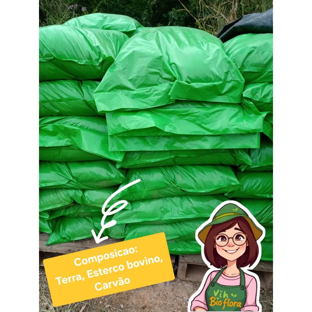 Terra Adubada /marca: Vihbioflora para Plantas ,Flores, Hortas, gramas e frutíferas ( fracionado )
