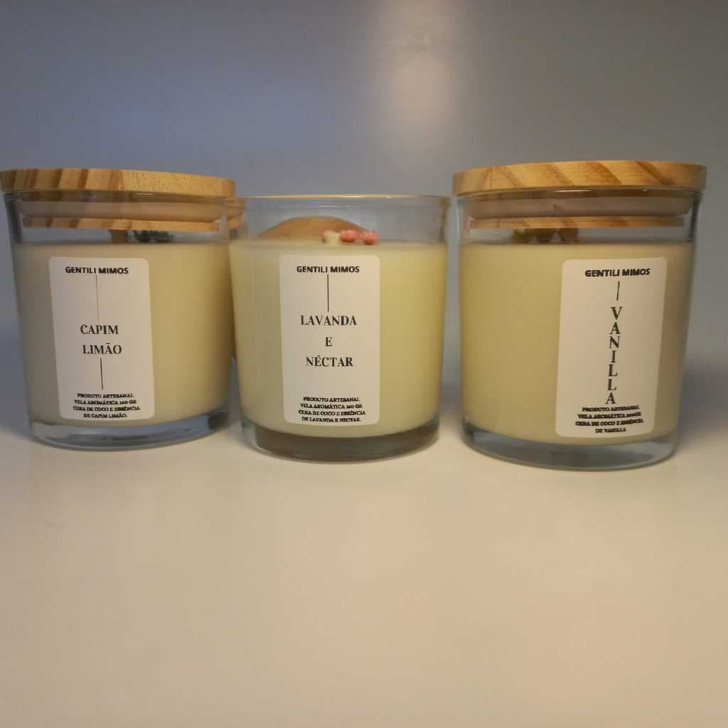 Vela aromática artesanal - Transforme seu espaço em um refúgio de conforto com as nossas velas aromática.