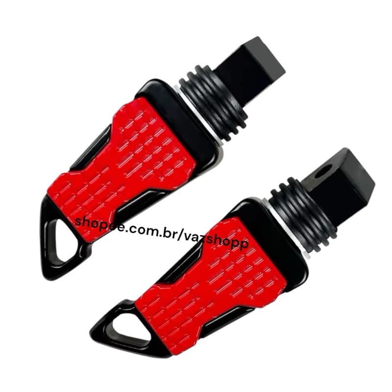 Pedaleira Pedal Moto SportX Traseira Universal Honda Yamaha Suzuki Kawasaki