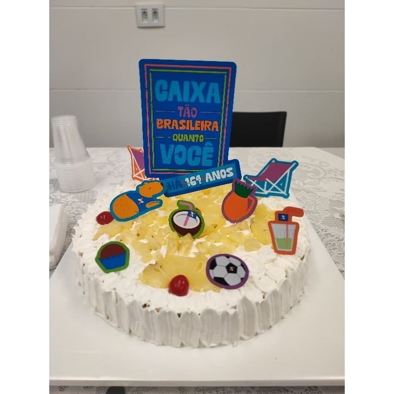 Topo de bolo personalizado Tema a escolher