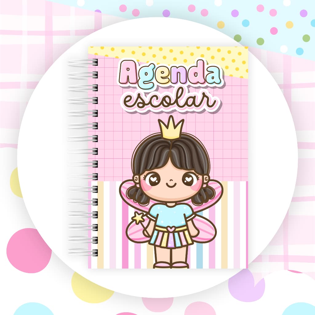 Agenda Escolar Permanente Fadinha