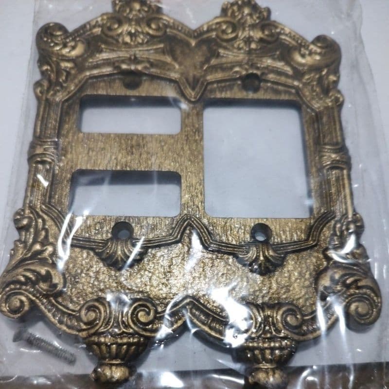 Espelho Placa Linha Colonial 4X4 para 2 Interruptor distanciados ou interruptor triplo