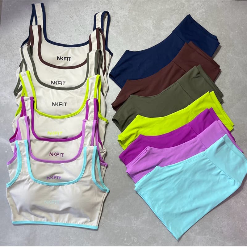 CONJUNTO SHORT NKFIT TOP ALCA REFORCADA