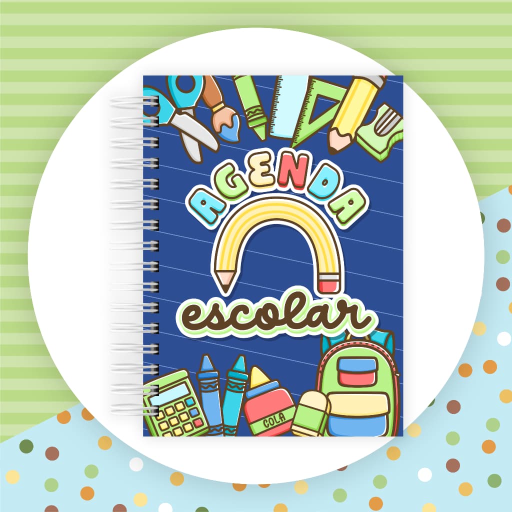 Agenda Escolar  Creche Permanente Menino