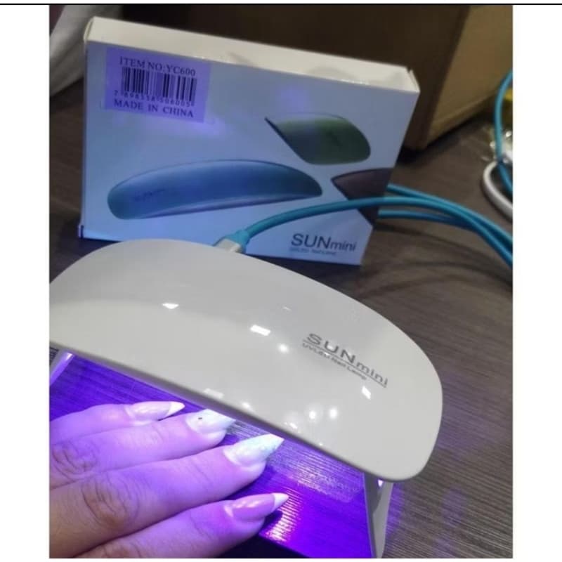 Mini Cabine Led/uv Sun Mini Portátil 9w Unhas Gel Esmalte unha fibra gel