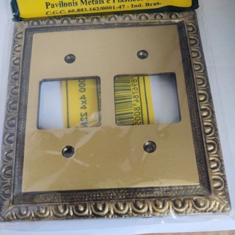Espelho Placa Linha Clássica 4x4 para 2 Interruptores Duplo