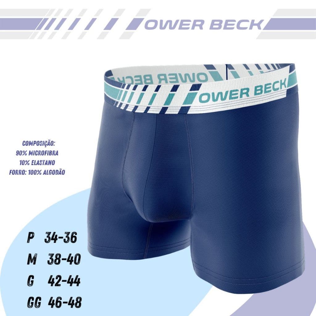 Kit 10 Cuecas Box Adulto Microfibra Premium