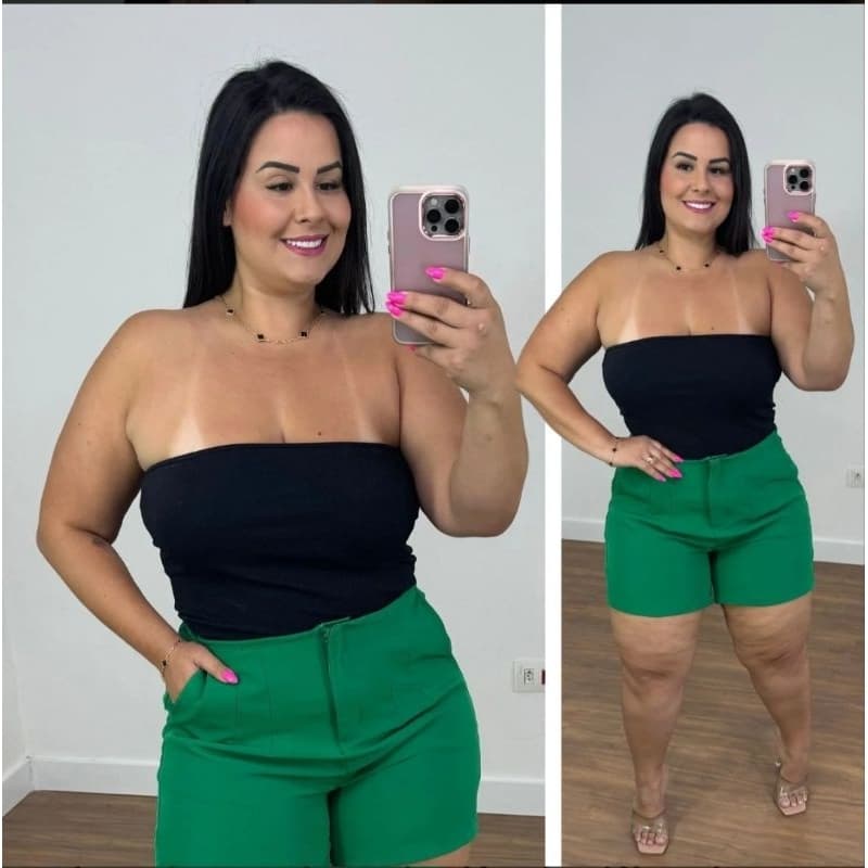 Top faixa plus size tomara caia com bojo ótima sustentabilidade no seios