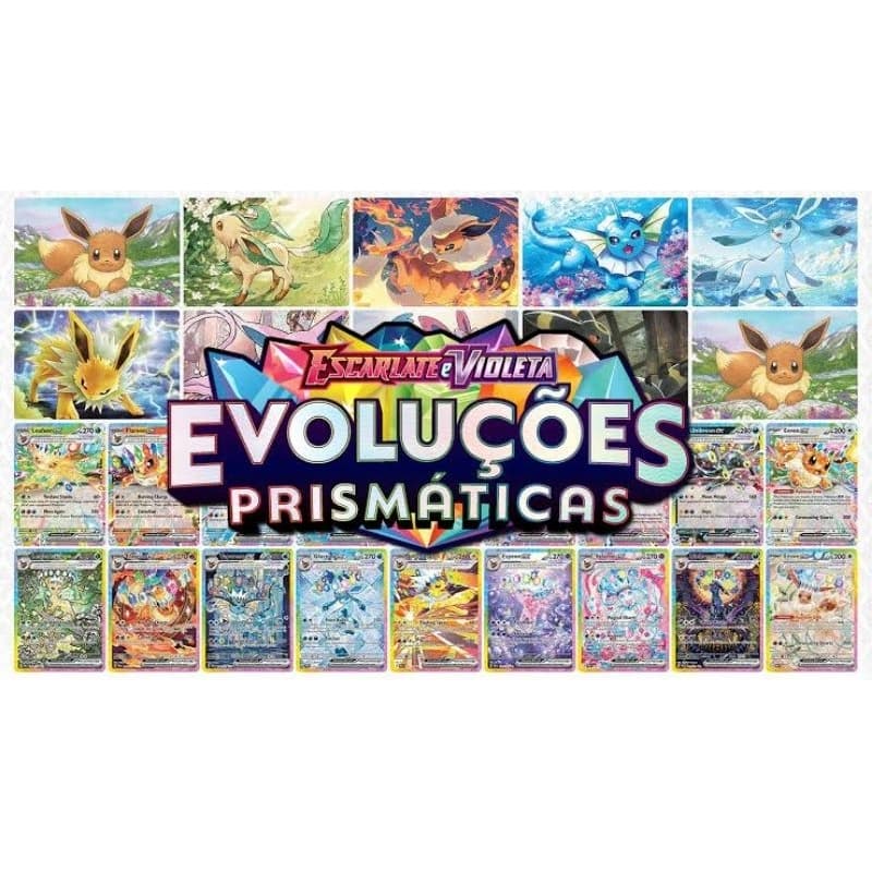 Cartas Pokémon Coleção Evoluções Prismáticas Normal 001/130