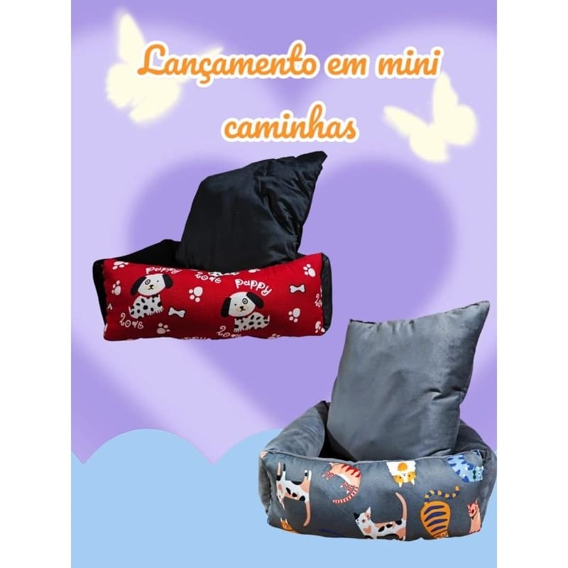 Caminha Fofinha Quadrada P. Para Cães e Gatos Pequenos