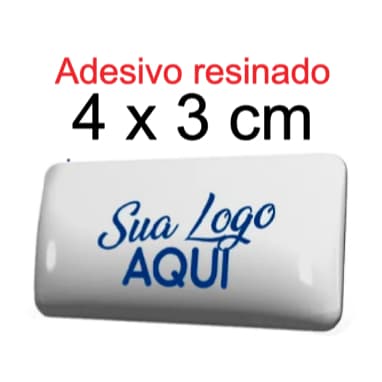 ADESIVOS RESINADOS 4x3 cm ( 50/100 UNIDADES)