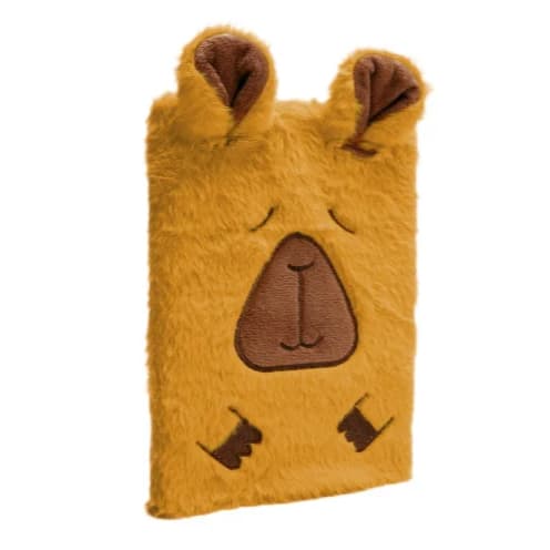 CADERNO PELÚCIA DE CAPIVARA - CADERNO FOFO PLUSH CAPIVARA