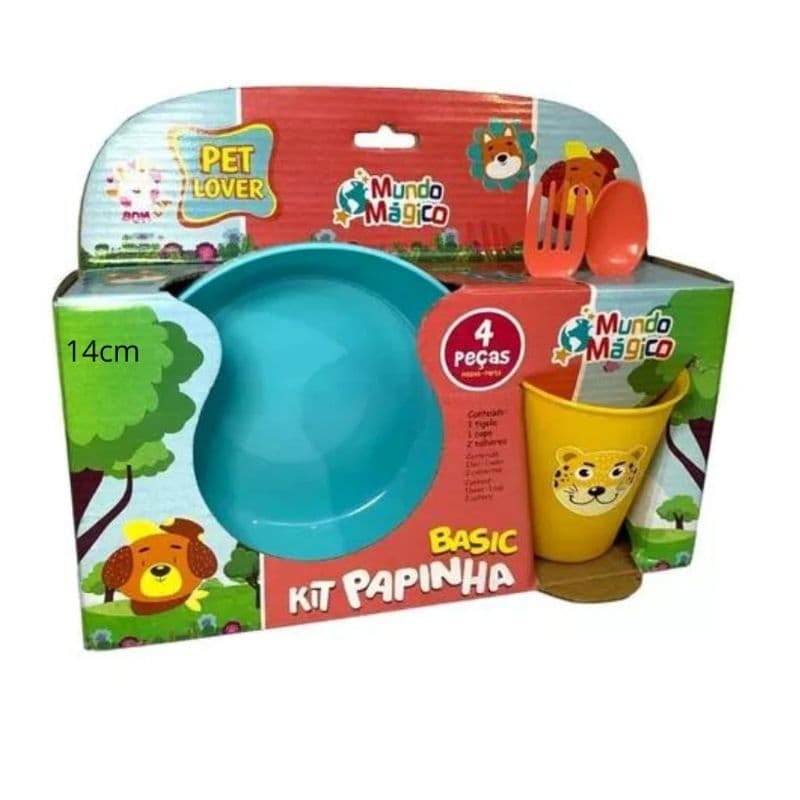 Kit Papinha Infantil Básico - 4 Peças Mundo Mágico