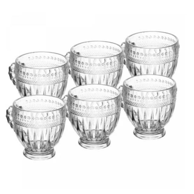 Conjunto de 6 Xícaras de Vidro Linea 200ml - Wolff