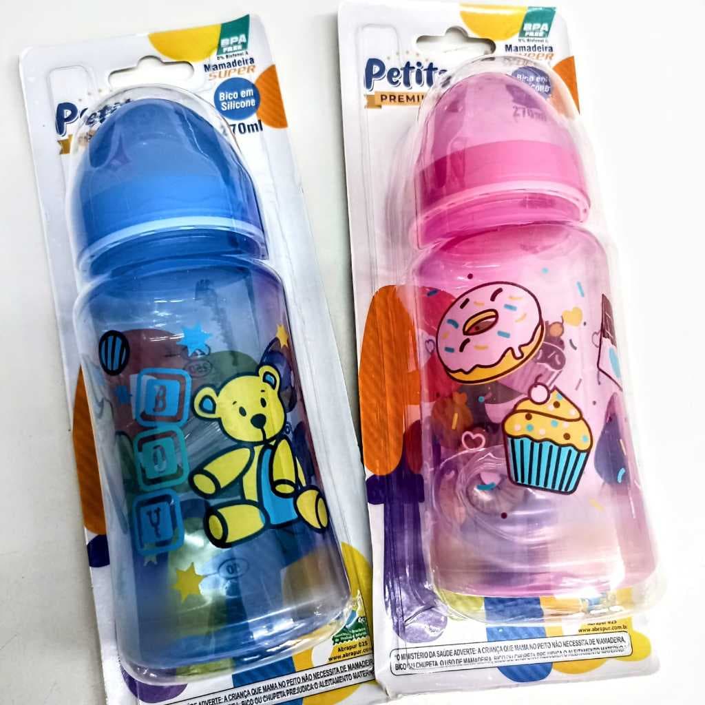 Kit com 2 Mamadeiras 270ml