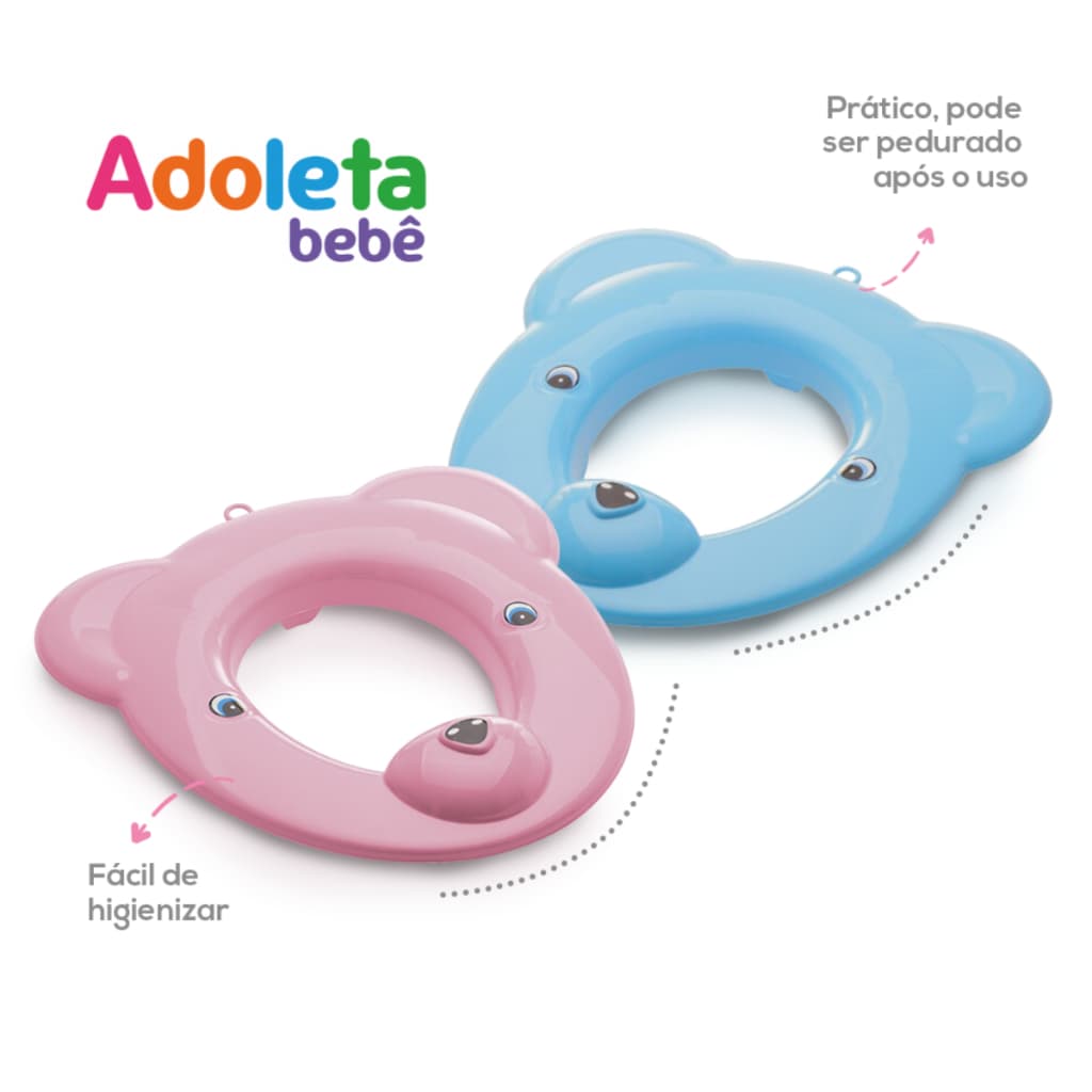 Redutor Sanitário Infantil Urso Desfralde Assento Vaso Tampa Cajovil Adoleta Bebe