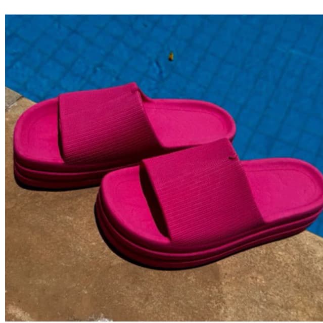 Chinelo Plataforma Unissex Nuvem CORES  Leve  Lançamento Papete Promoção  Blogueira Desconto Novidade