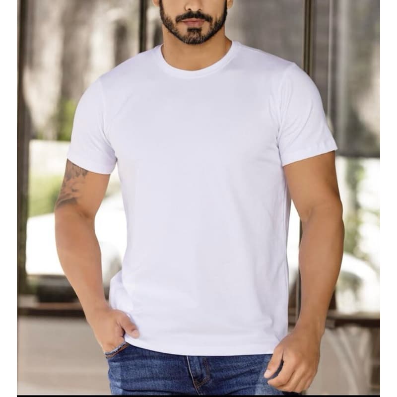 camisa masculina lisa algodão caimento perfeito tecido leve modelo básico
