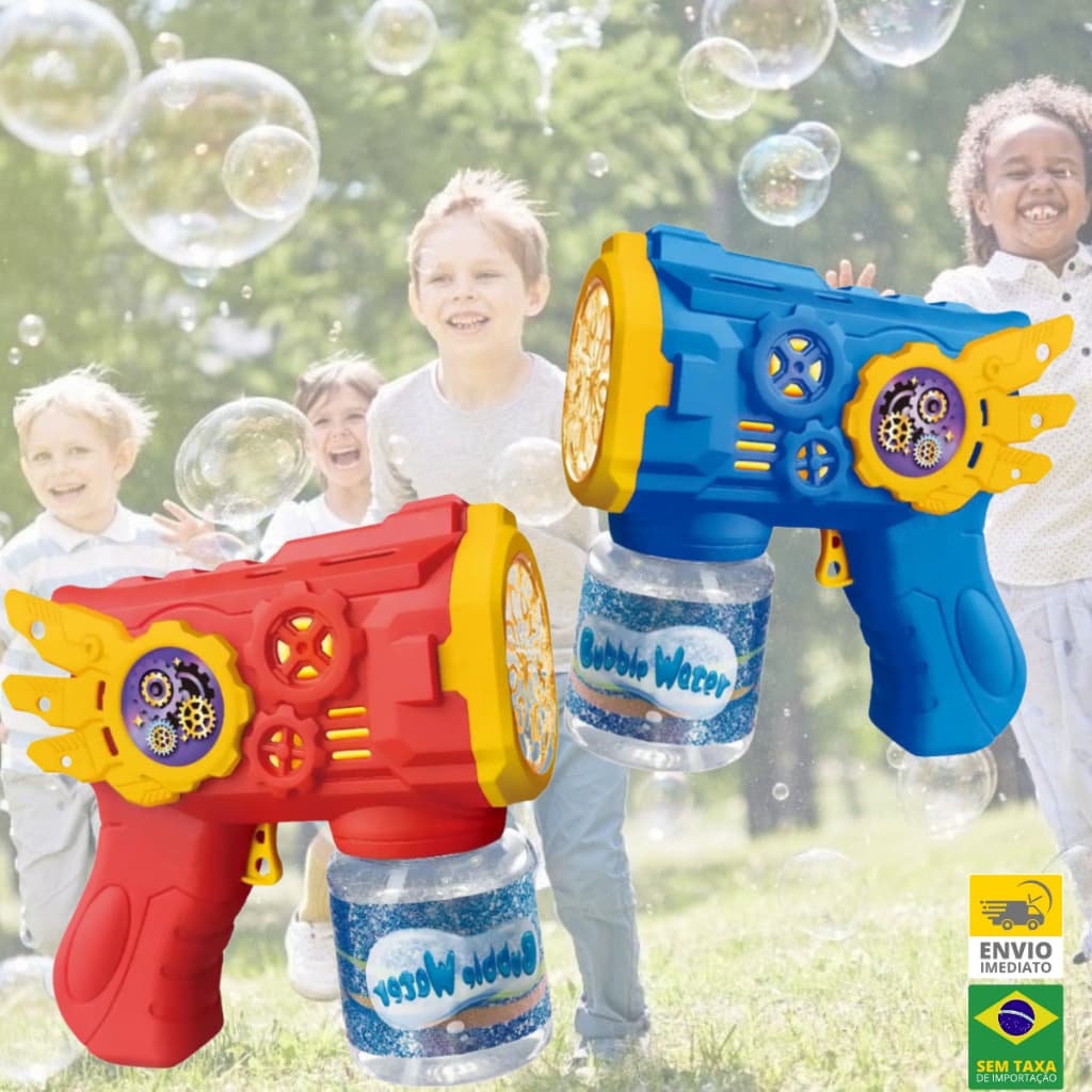 Brinquedo de Sabão para Meninos e Meninas solta mais de 4 mil Bolas por Minutos com LED
