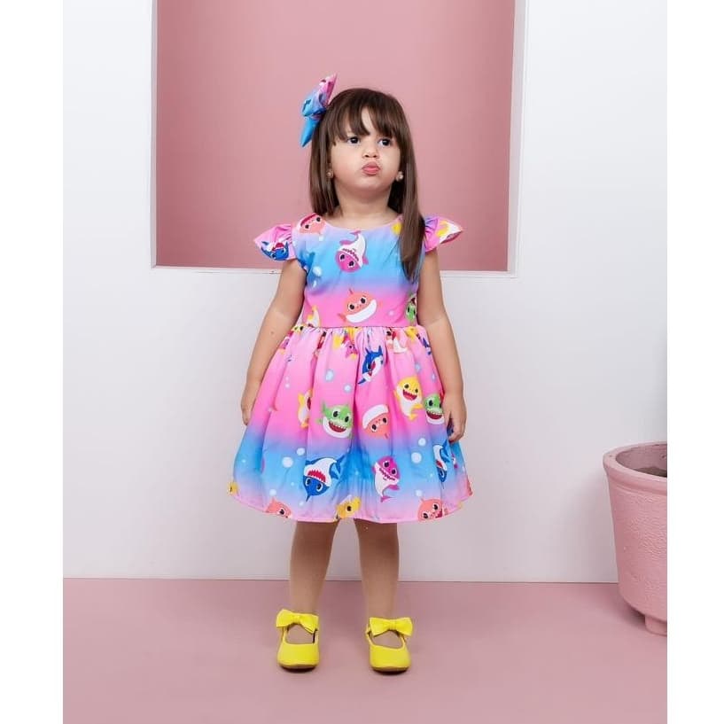 Vestido Luxo Baby Shark / Baby Shark
